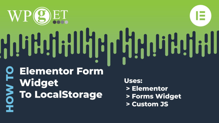 Elementor Form Data to Local Storage